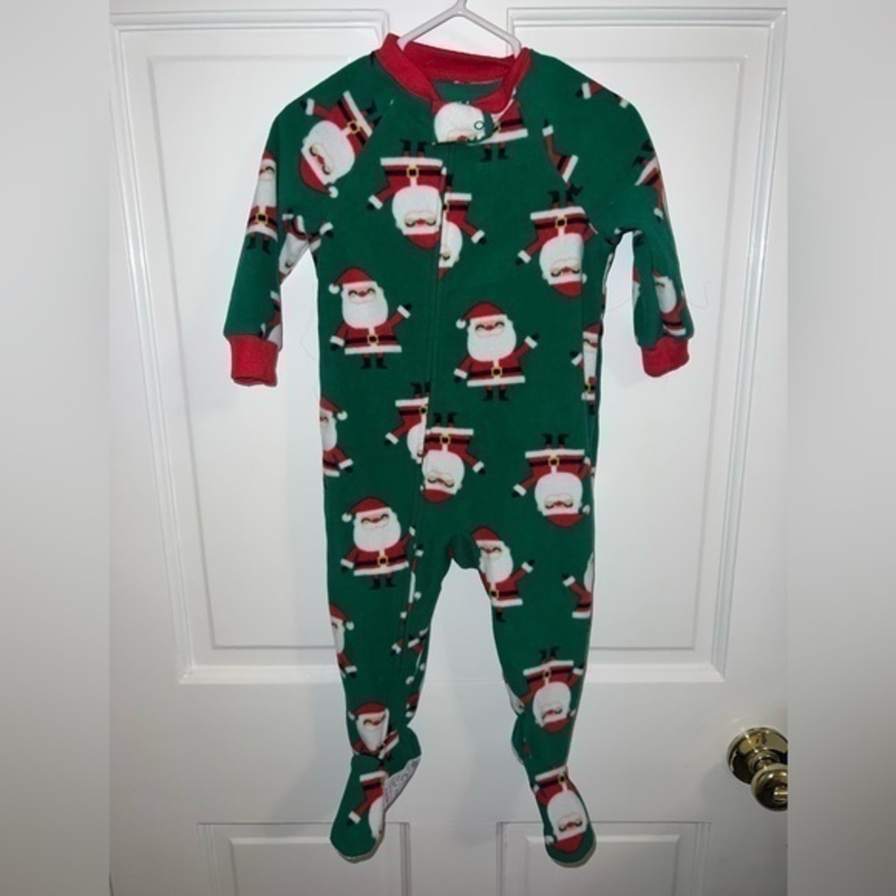 Baby Santa Claus sleeper footed onesie. Child of mine. Size 12months